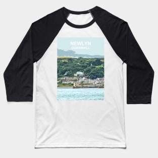 Newlyn Cornwall. Cornish gift Kernow Travel location poster, St Austell Baseball T-Shirt